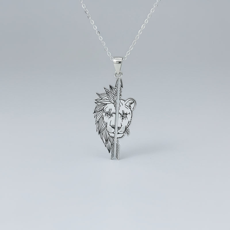 Aslanlı Çift Kolyesi