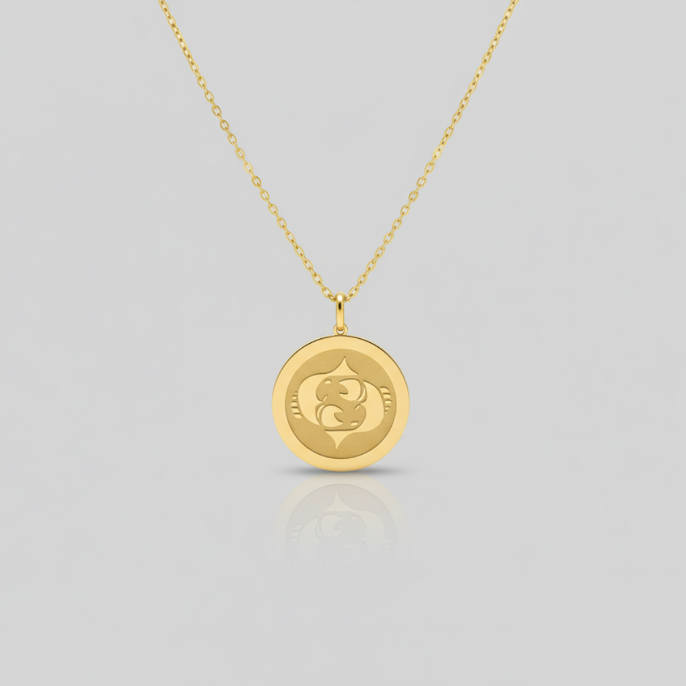 Bütün Burçlar Madalyon Kolyesi