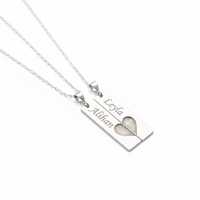 Kişiselleştirilebilir İsimli Yatay Çubuk Kolye