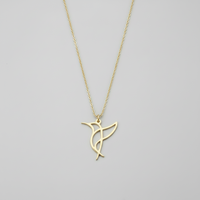 Minimalist Kuş Figürlü Kolye