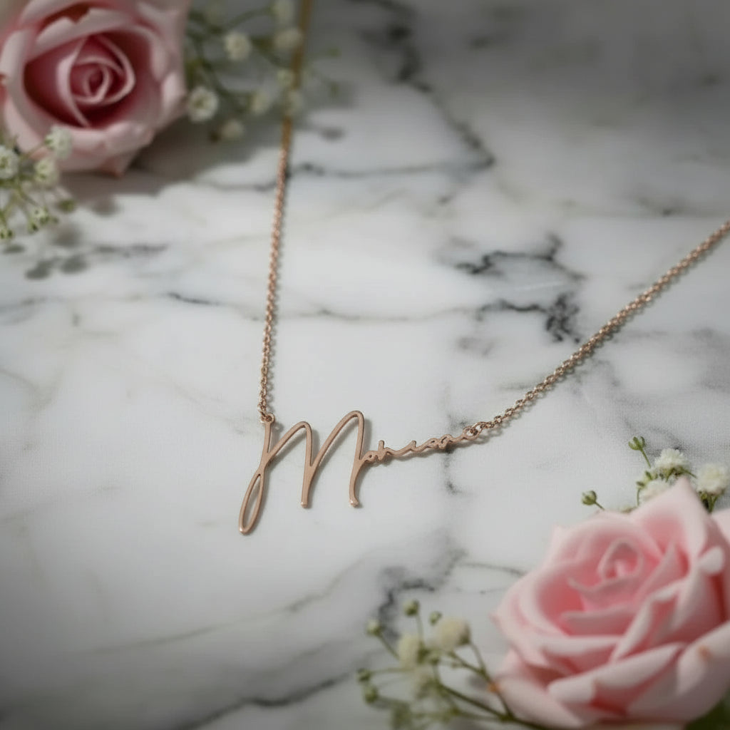 Kişiye Özel El Yazısı İsim Kolyesi