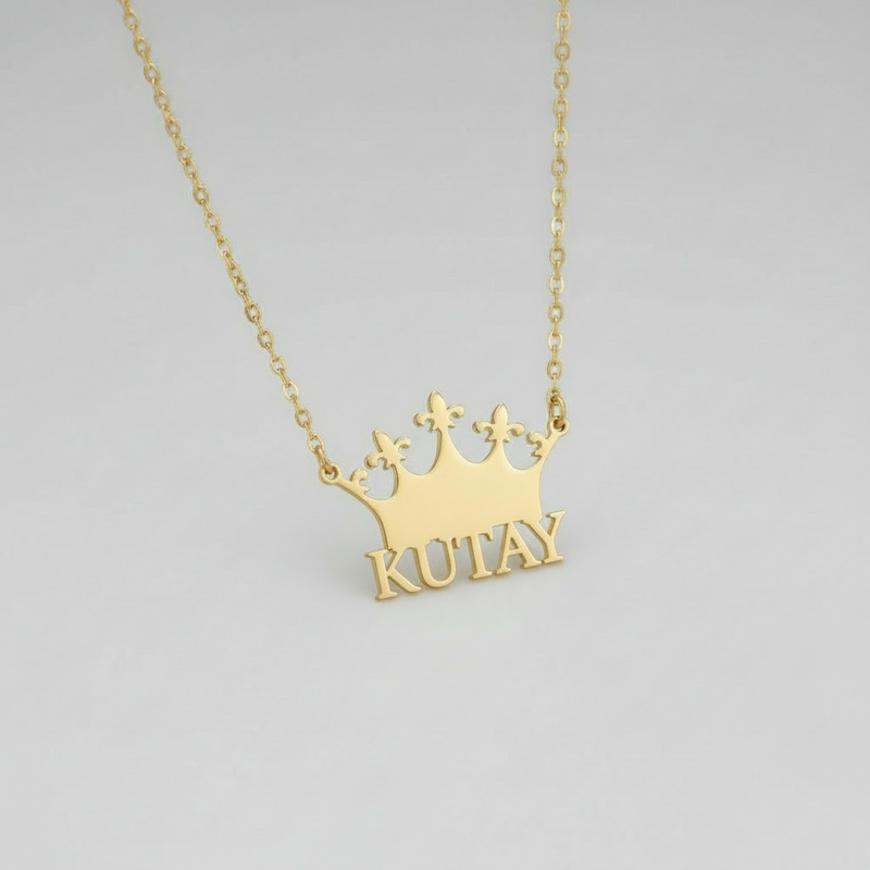 Kişiselleştirilebilir Taç İsimli Kolye