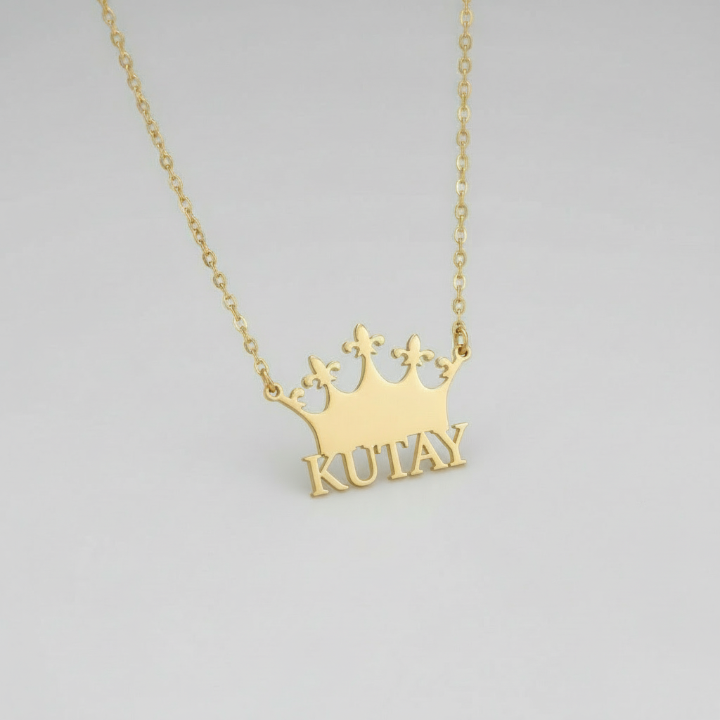 Kişiselleştirilebilir Taç İsimli Kolye