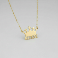 Kişiselleştirilebilir Taç İsimli Kolye