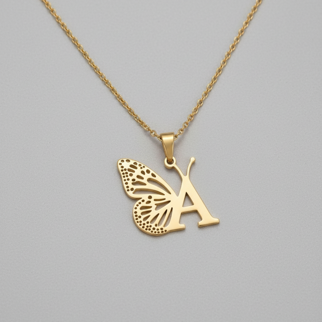 Harf ve Kelebek Kolyesi Gorseli 1