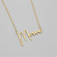 Kişiye Özel El Yazısı İsim Kolyesi Gorsel 1