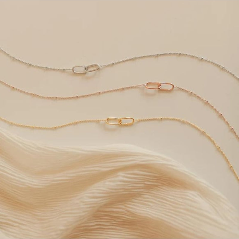 Minimalist Bağlantılı Sonsuzluk Kolyesi