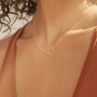 Navan 925 Ayar Gümüş Bağlantılı Kolye Sonsuzluk Kolye Kalp Kolye Aile ve Kız Kardeş Kolyesi El Yapımı Takı - Navan