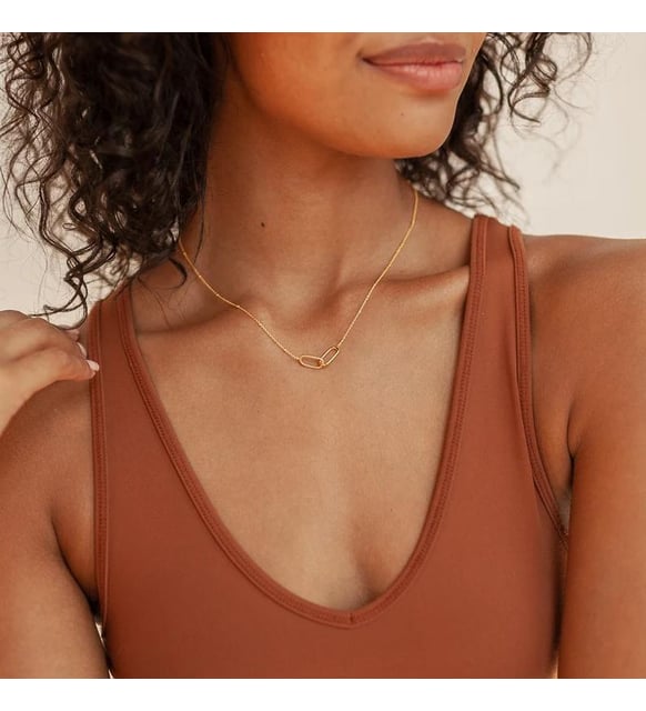 Navan 925 Ayar Gümüş Bağlantılı Kolye Sonsuzluk Kolye Kalp Kolye Aile ve Kız Kardeş Kolyesi El Yapımı Takı - Navan