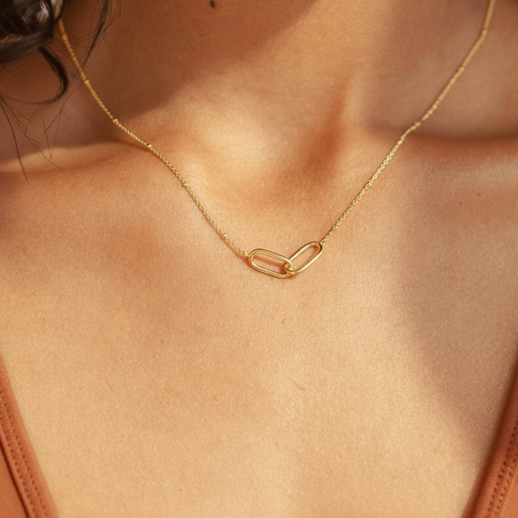 Navan 925 Ayar Gümüş Bağlantılı Kolye Sonsuzluk Kolye Kalp Kolye Aile ve Kız Kardeş Kolyesi El Yapımı Takı - Navan