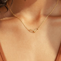 Navan 925 Ayar Gümüş Bağlantılı Kolye Sonsuzluk Kolye Kalp Kolye Aile ve Kız Kardeş Kolyesi El Yapımı Takı - Navan