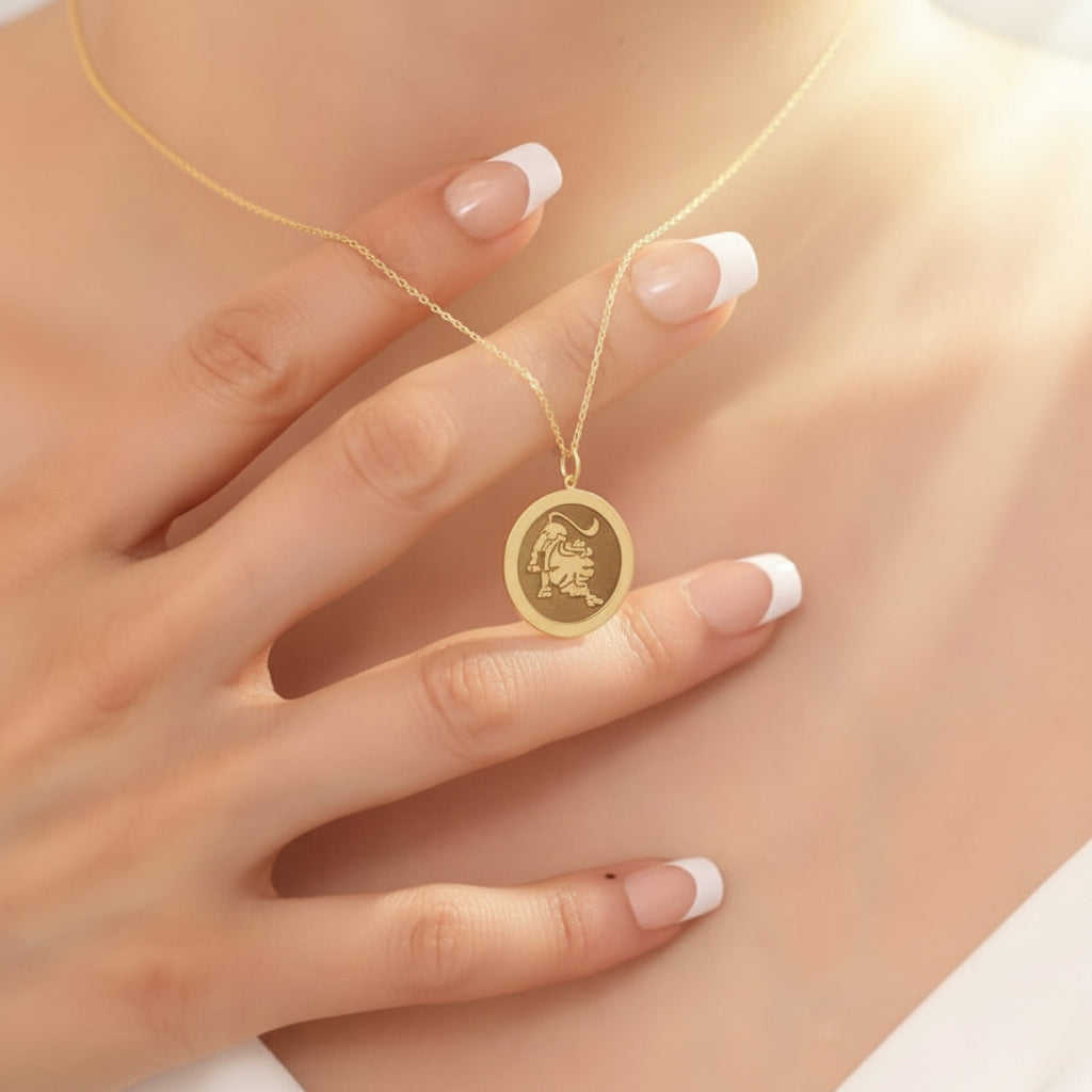 Navan 925 Ayar Gümüş Bütün Burçlar Madalyon Kolyesi (Gold, Rose ve Silver) - Navan