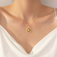 Navan 925 Ayar Gümüş Bütün Burçlar Madalyon Kolyesi (Gold, Rose ve Silver) - Navan