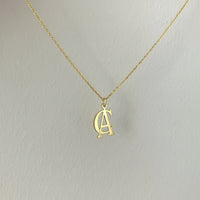 Navan 925 Ayar Gümüş Çift Harf Kolye – Gold, Rose ve Silver Seçenekleriyle - Navan