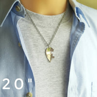 Navan 925 Ayar Gümüş Çiftlere Özel Yapboz Kalp Kolyesi - Navan