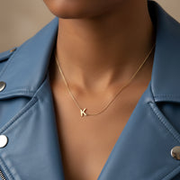 Navan 925 Ayar Gümüş Harf Kolye – Gold, Rose ve Silver Seçenekleriyle - Navan