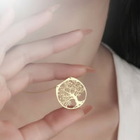 Navan 925 Ayar Gümüş Hayat Ağacı Kolye - Navan