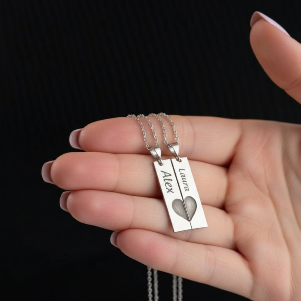 Navan 925 Ayar Gümüş Kişiselleştirilebilir İsimli Yatay Çubuk Kolye – Sevdiklerinize Özel Anlam - Navan