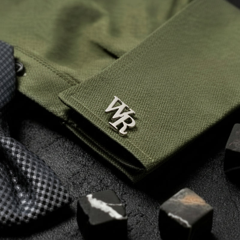 Kol Düğmesi - Kişiselleştirilebilir 2 Harfli