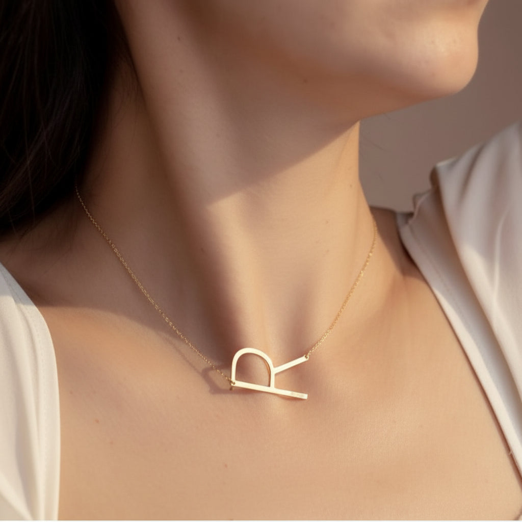 Navan 925 Ayar Gümüş Minimal Harf Kolyesi (Gold, Silver ve Rose) – Kişiye Özel - Navan