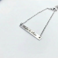 Navan 925 Ayar Gümüş Özel Tarihli Bileklik (Silver) – Kişiye Özel İsimli - Navan