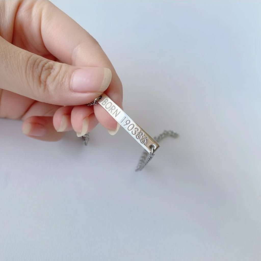 Navan 925 Ayar Gümüş Özel Tarihli Bileklik (Silver) – Kişiye Özel İsimli - Navan