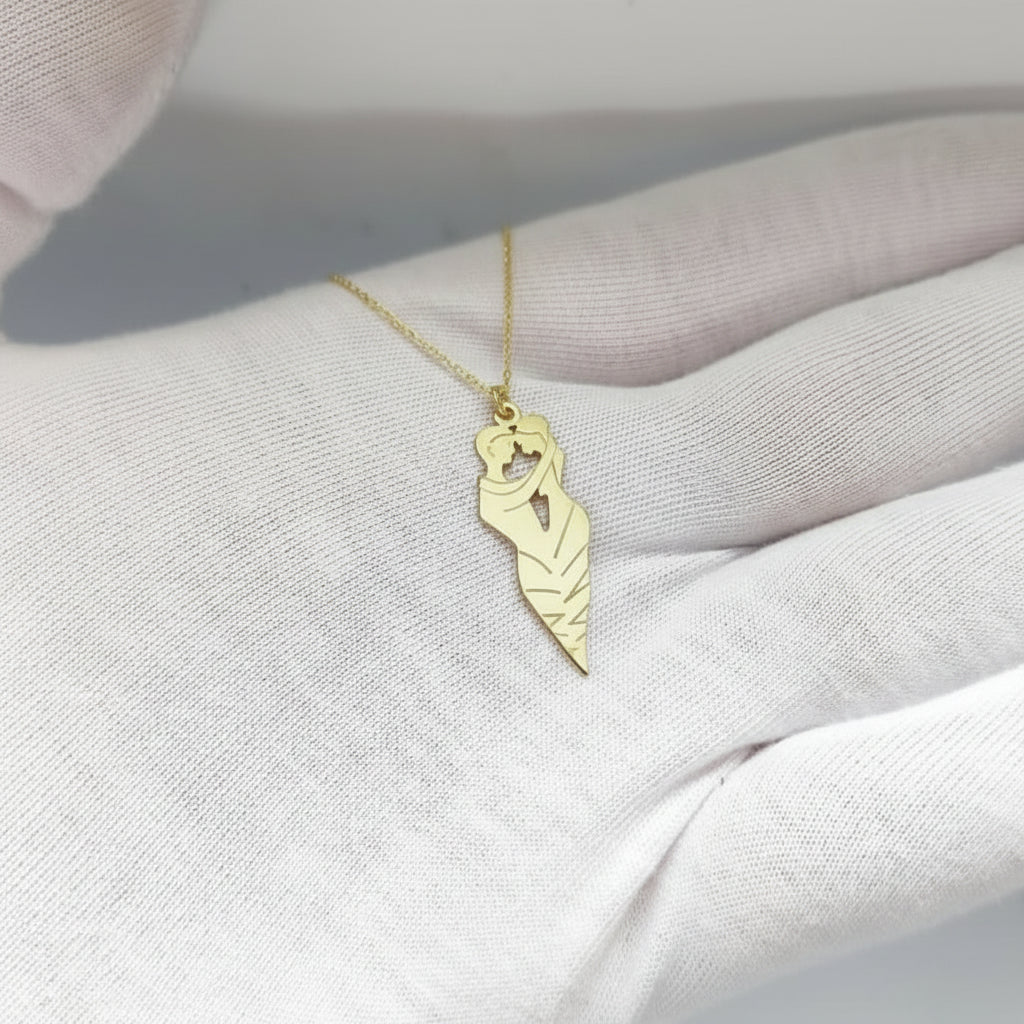 Navan 925 Ayar Gümüş Sarılan Çift Kolyesi (Gold, Silver ve Rose) - Navan