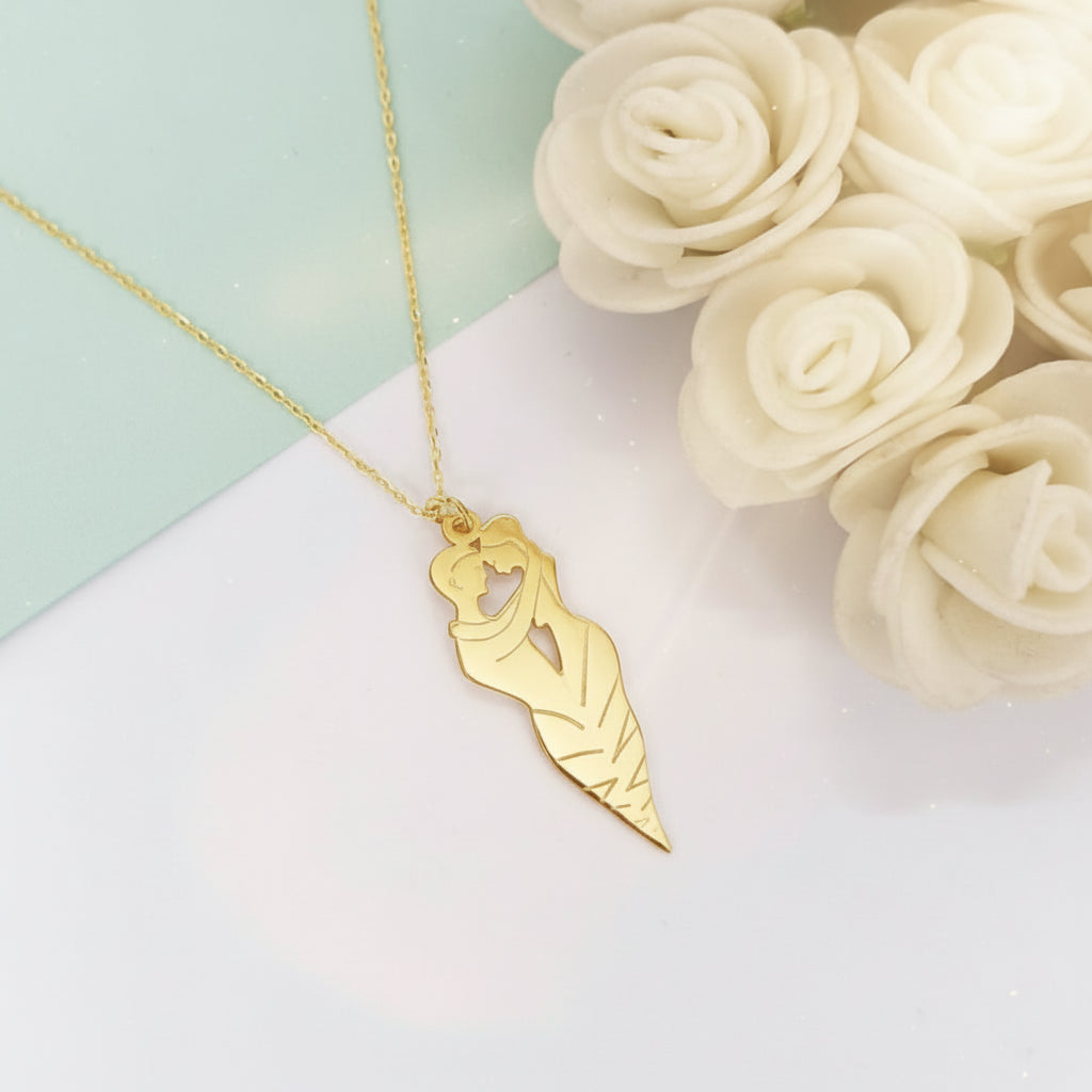 Navan 925 Ayar Gümüş Sarılan Çift Kolyesi (Gold, Silver ve Rose) - Navan