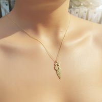 Navan 925 Ayar Gümüş Sarılan Çift Kolyesi (Gold, Silver ve Rose) - Navan