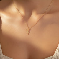 Navan 925 Ayar Minimalist Kuş Figürlü Kolye (Altın,Gümüş ve Rose Renkleriyle) - Navan