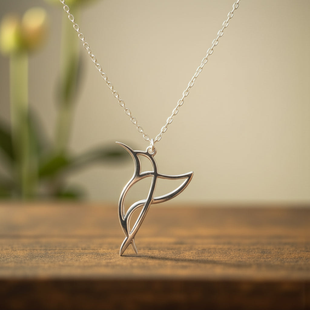 Navan 925 Ayar Minimalist Kuş Figürlü Kolye (Altın,Gümüş ve Rose Renkleriyle) - Navan