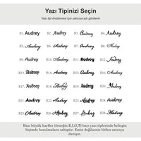 Navan Kalpli Çift İsimli 925 Ayar Gümüş Yüzük – Kişiye Özel Çift İsimli ( Gold , Rose ve Silver ) - Navan