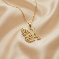 Harf ve Kelebek Kolyesi