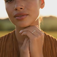 Navan Kişiye Özel İsimli Gümüş Yüzük (925 Ayar)